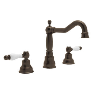 ROHL Arcana™ Widespread Lavatory Faucet With Column Spout In Tuscan Brass