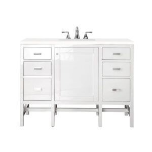 Addison 48″ Single Vanity, Glossy White