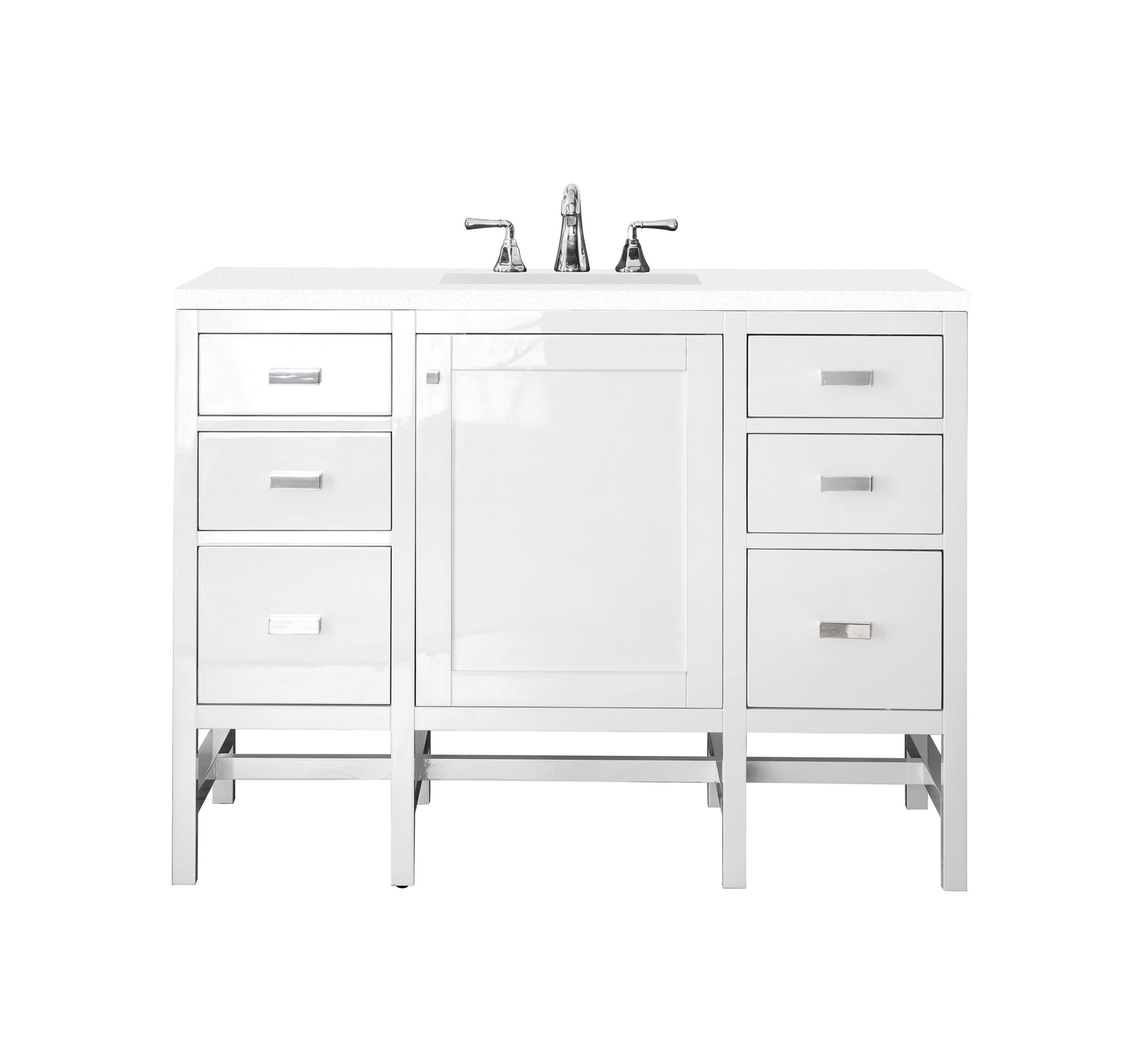 Addison 48" Single Vanity, Glossy White