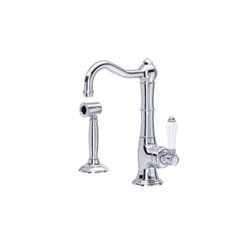 ROHL Acqui® Kitchen Faucet With Side Spray In Polished Chrome