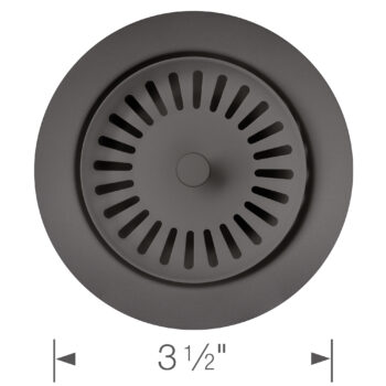 Blanco Color-Coordinated Metal Basket Strainer - Cinder - Image 4