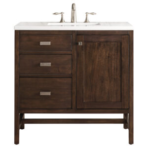 Addison 36″ Single Vanity, Mid-Century Acacia