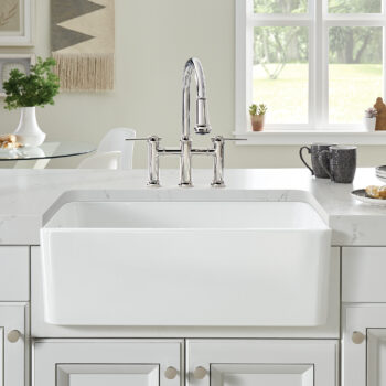 Blanco Cerana 30" Fireclay Single Bowl Apron-Front Farmhouse Sink - White - Image 2