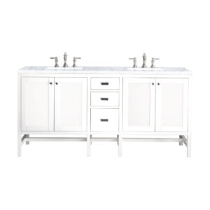 Addison 72" Double Vanity, Glossy White