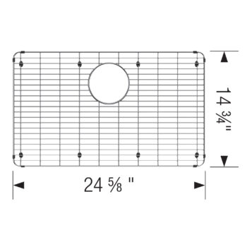 Blanco Stainless Steel Sink Grid for Formera 28" Sink - Image 4