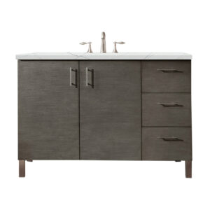 Metropolitan 48" Single Vanity, Silver Oak