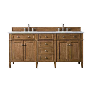 Brittany 72" Double Vanity, Saddle Brown