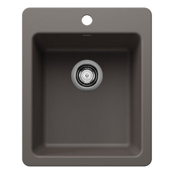 Blanco Liven SILGRANIT 17" Dual Mount Bar Sink - Volcano Gray