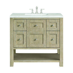 Breckenridge 36" Single Vanity, Whitewashed Oak