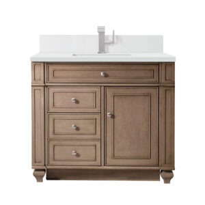 Bristol 36" Single Vanity, Whitewashed Walnut