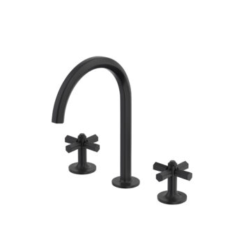 ROHL Modelle™ Widespread Lavatory Faucet With C-Spout In Matte Black