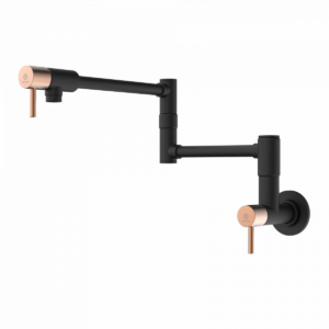 Wasserwerk Pot Filler Matte Black/Rosé Gold