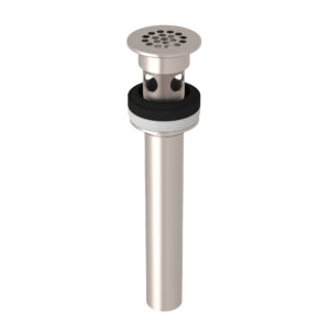 ROHL Lavatory Grid Drain With Overflow In Satin Nickel