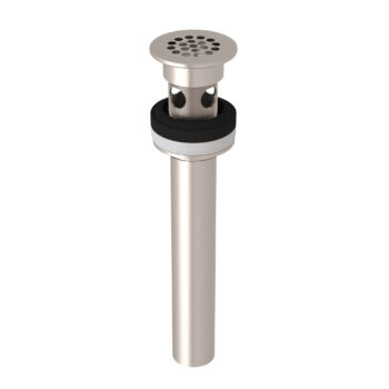 ROHL Lavatory Grid Drain With Overflow In Satin Nickel