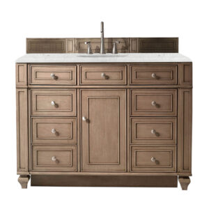 Bristol 48" Single Vanity, Whitewashed Walnut
