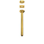 ROHL 13" Ceiling Mount Shower Arm In Unlacquered Brass