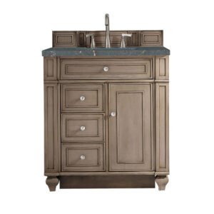 Bristol 30" Single Vanity, Whitewashed Walnut
