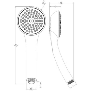 Dawn® Single Function Handshower, Brushed Nickel - Image 2