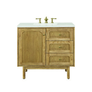 Laurent 36" Single Vanity, Light Natural Oak