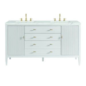 Myrrin 60" Double Vanity, Bright White