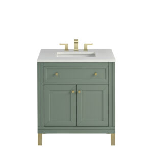 Chicago 30″ Single Vanity, Smokey Celadon