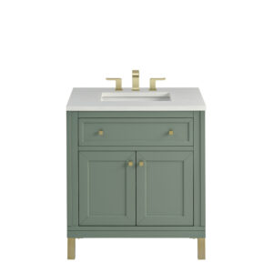 Chicago 30″ Single Vanity, Smokey Celadon
