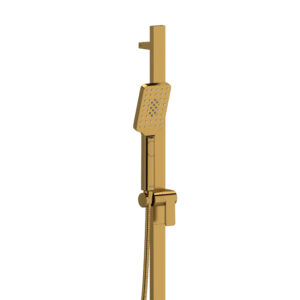Riobel Handshower Set With 32″ Slide Bar and 4-Function Handshower In Brushed Gold