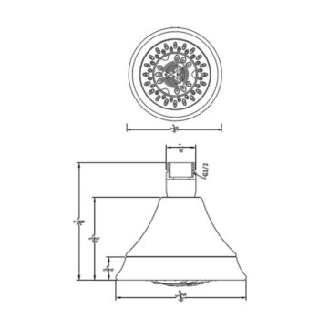 Dawn® Multifunction Showerhead, Chrome - Image 2