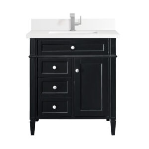 Brittany 30" Single Vanity, Black Onyx