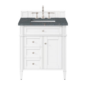 Brittany 30" Single Vanity, Bright White