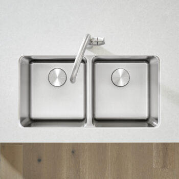 Blanco Formera 33" 50/50 Double Bowl Undermount Stainless Steel Kitchen Sink - Image 4