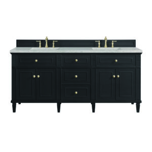 Lorelai 72" Double Vanity, Black Onyx