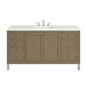 Chicago 60″ Single Vanity, Walnut Whisper