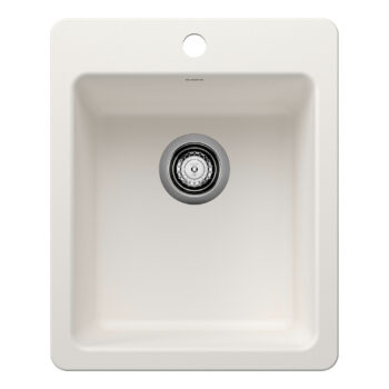 Blanco Liven SILGRANIT 17" Dual Mount Bar Sink - White