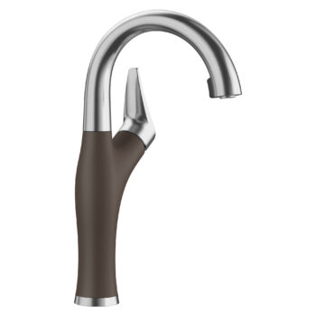 Blanco Artona Pull-Down Dual-Spray Bar Faucet 1.5 GPM - PVD Steel/Café