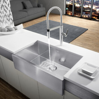 Blanco Precision R0 32" Super Single Bowl Apron-Front Stainless Steel Farmhouse Sink - Image 5