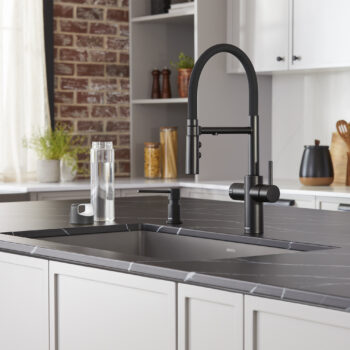 Blanco Catris Flexo Filter-Ready Semi-Pro Pull-Down Dual-Spray Kitchen Faucet 1.5 GPM - Matte Black - Image 4