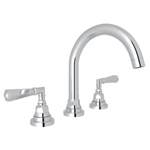 ROHL San Giovanni™ Widespread Lavatory Faucet With C-Spout In Polished Chrome