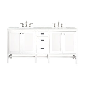 Addison 72" Double Vanity, Glossy White
