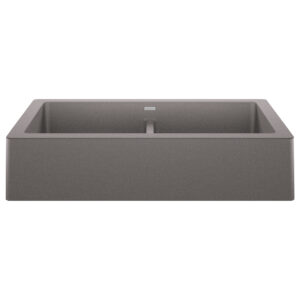 Blanco Vintera SILGRANIT 33″ Double Bowl Apron-Front Farmhouse Sink – Metallic Gray