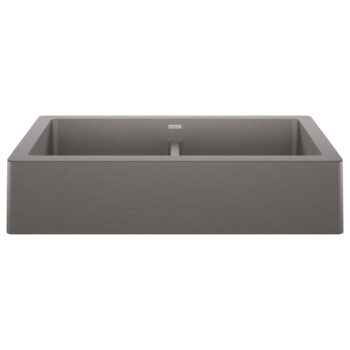 Blanco Vintera SILGRANIT 33" Double Bowl Apron-Front Farmhouse Sink - Metallic Gray