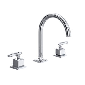 ROHL Apothecary™ Widespread Lavatory Faucet With C-Spout In Polished Chrome
