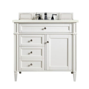 Brittany 36" Single Vanity, Bright White