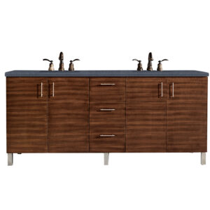 Metropolitan 72" Double Vanity, American Walnut