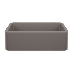 Blanco Ikon SILGRANIT 33″ Single Bowl Apron-Front Farmhouse Sink – Volcano Gray