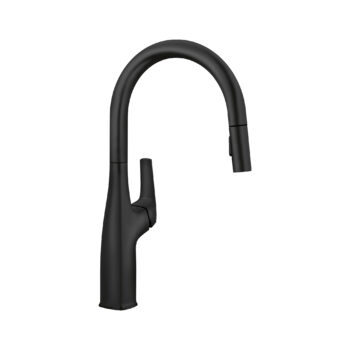 Blanco Rivana High-Arc Pull-Down Dual-Spray Kitchen Faucet 1.5 GPM - Matte Black