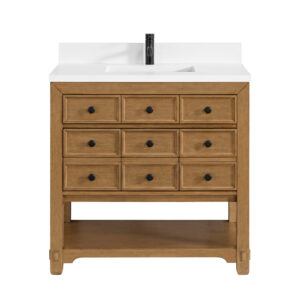 Malibu 36" Single Vanity, Amber Birch