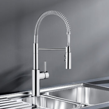 Blanco Catris Semi-Pro Pull-Down Dual-Spray Kitchen Faucet 1.5 GPM - Chrome - Image 2