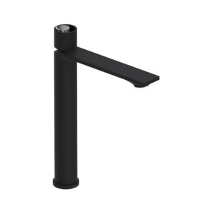 ROHL Eclissi™ Single Handle Tall Lavatory Faucet In Matte Black/Polished Chrome