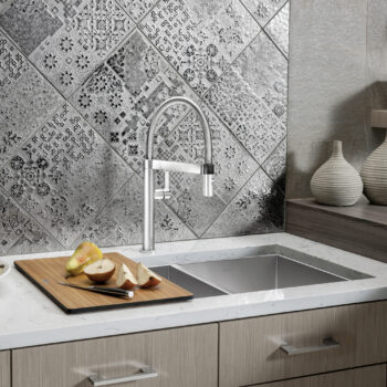 Blanco Quatrus R0 33" 60/40 Double Bowl Undermount Stainless Kitchen Sink - Image 2